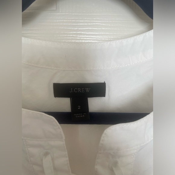 J.Crew white short sleeve blouse size 2 - Picture 3 of 5